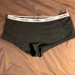 Calvin Klein black boy shorts